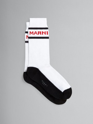 Marni Algodon With Logo Blancos | SMXNY68643