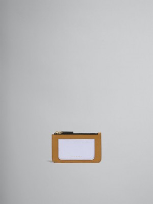 Marni Cuero Card Case Marrom Morados Negros | MXIIZ21983