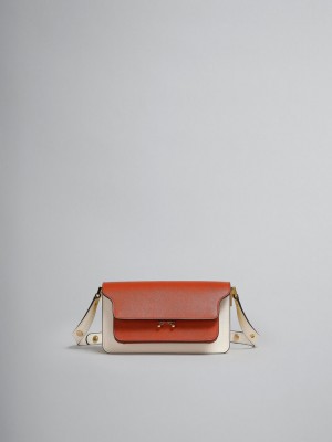 Marni Cuero Ew Trunk Bag Marrom | MXJVR87963