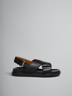 Marni Cuero Fussbett Negros | MXCIF30555