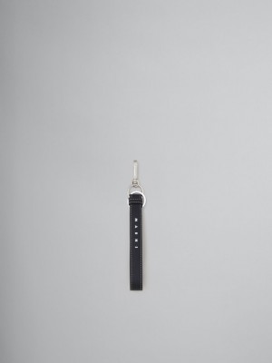 Marni Cuero Keyring Negros | XMXBH46534