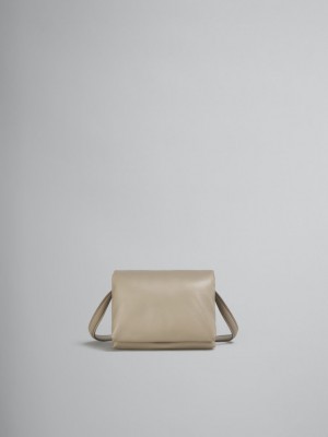 Marni Cuero Mini Prisma Pouch Beige | LMXSX12248