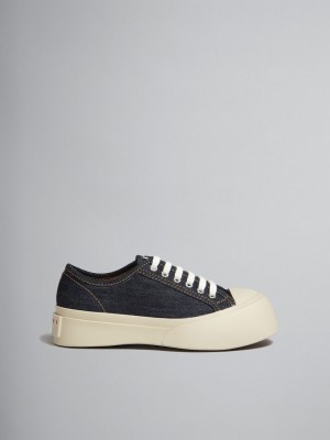 Marni Denim Pablo Encaje-up Sneaker Azules | MXICD23541