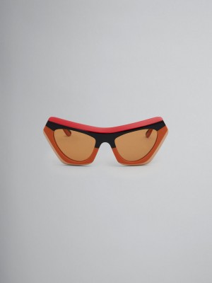 Marni Devil's Pool A Rayas Rojos Marrom | MXJVR49172