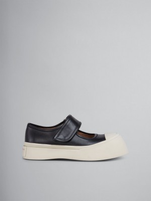 Marni Nappa Cuero Mary Jane Sneaker Negros | MXXMI15617