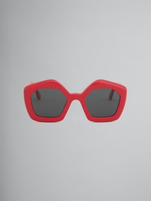 Marni Red Acetate Laughing Waters Rojos | UMXTG41227