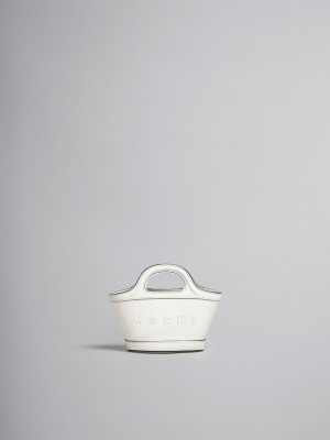 Marni Tropicalia Micro Bag Cuero Blancos | ZMXMJ61292