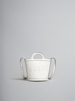 Marni Tropicalia Small Bucket Bag Cuero Blancos | MXCIF70978