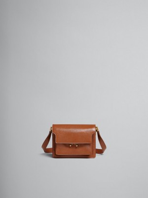 Marni Trunk Soft Mini Bag Cuero Marrom | MXJZR48326