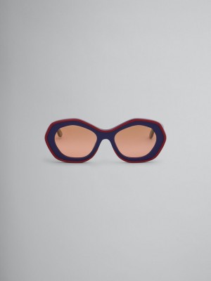 Marni Ulawun Vulcano Acetate Azules | MXCVG92965