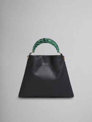 Marni Venice Small Bag Cuero Negros | GMXEC66693