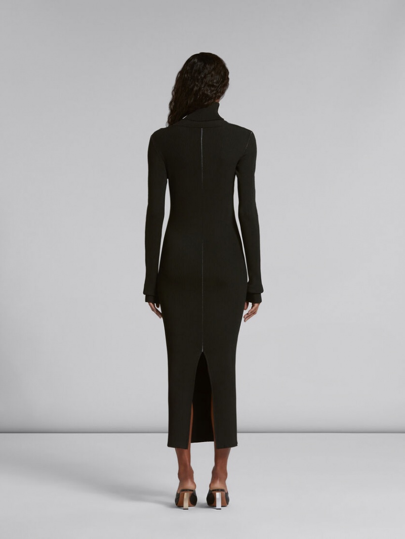 Marni Acanalado With Turtle Neck Negros | PMXQX73621