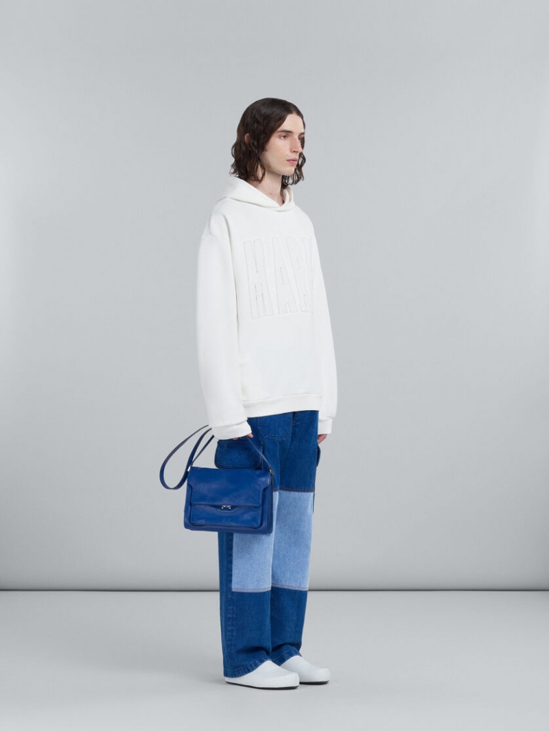 Marni Algodon Sweatshirt With Marni Logo Blancos | MXJZR37976