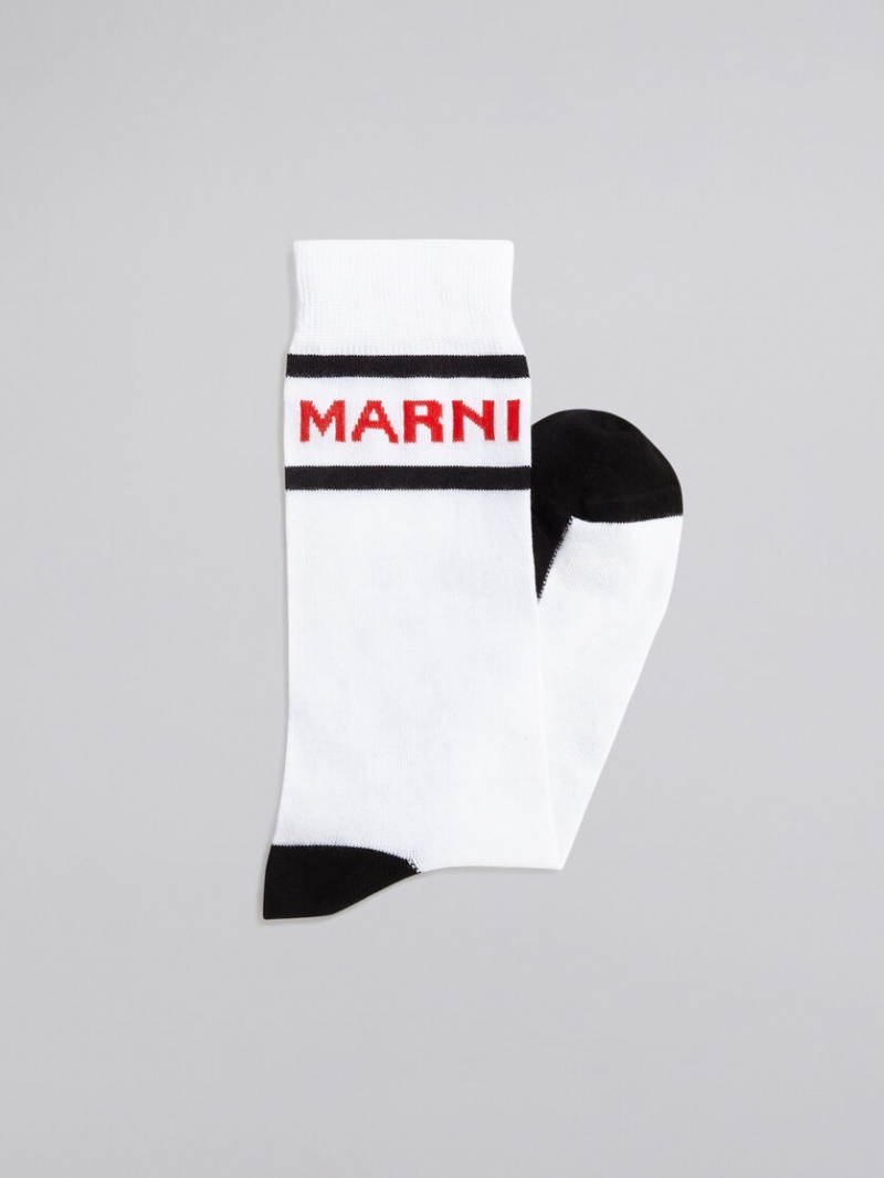 Marni Algodon With Logo Blancos | SMXNY68643