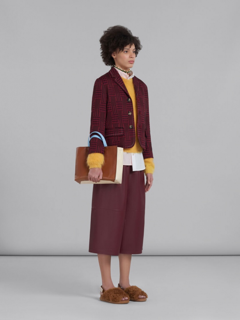 Marni Asymmetric Shirt In Bio Poplin Blancos | MXDFL44956