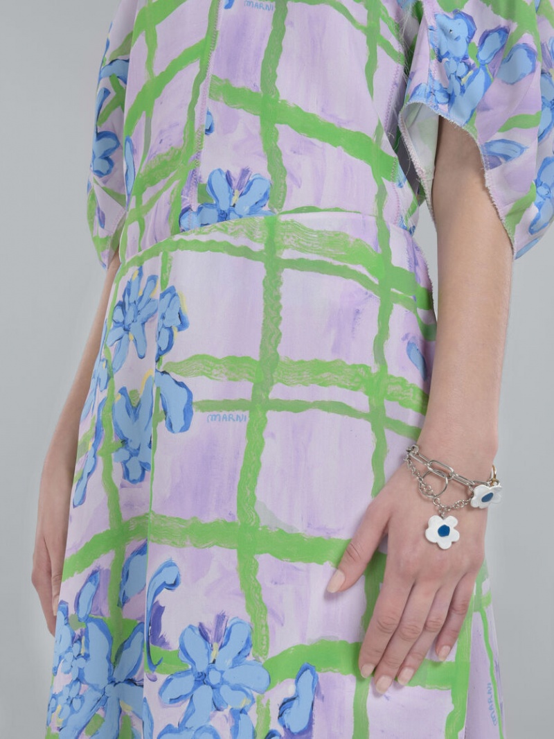 Marni Bracelet With Flowers Blancos | MXJVR32530