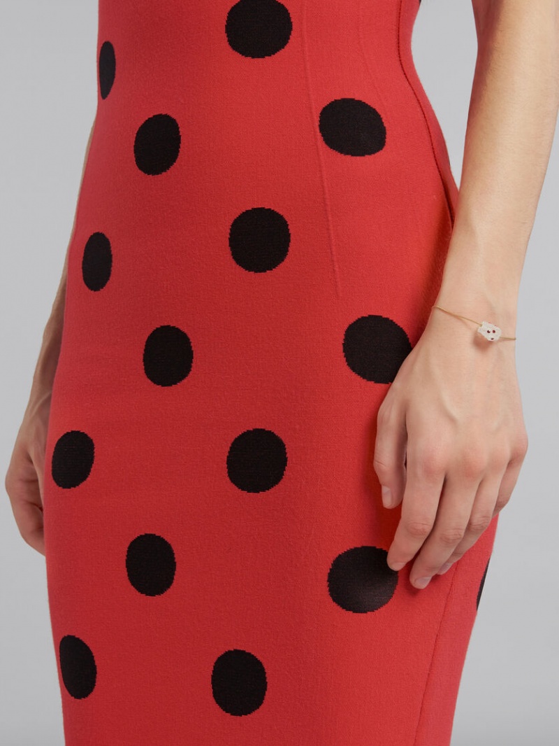 Marni Bracelet With Rhinestone Polka Dots Blancos | SMXNY13495