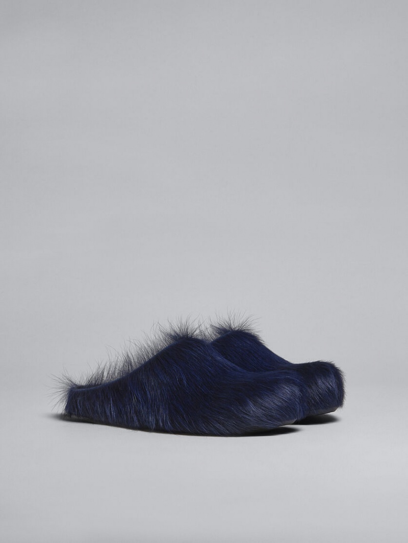 Marni Calfskin Fussbett Sabot Azules | TMXPQ34185