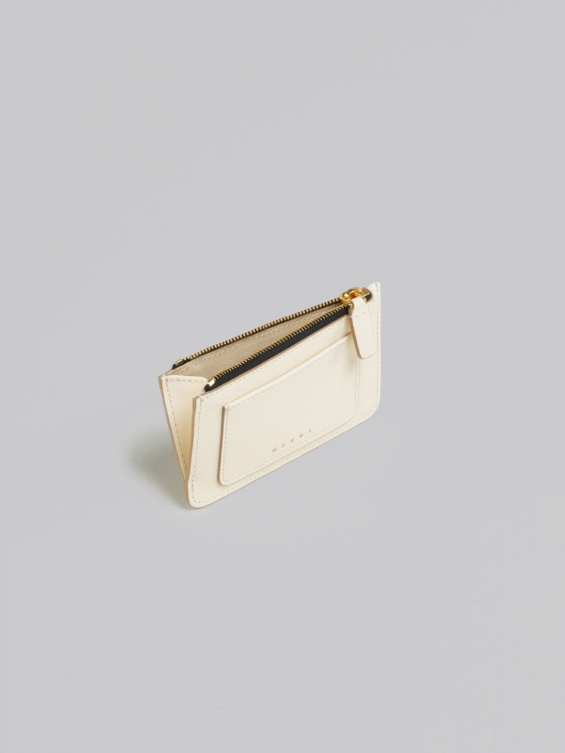 Marni Cuero Card Case Blancos | MMXFT99259
