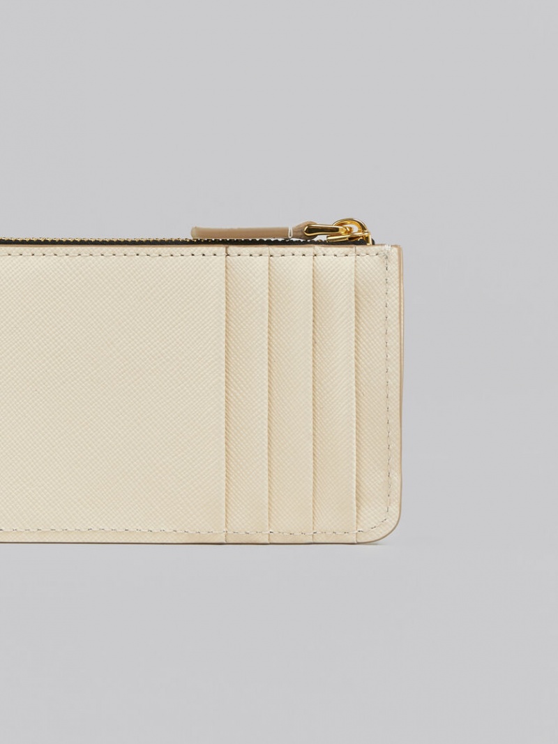 Marni Cuero Card Case Blancos | MMXFT99259