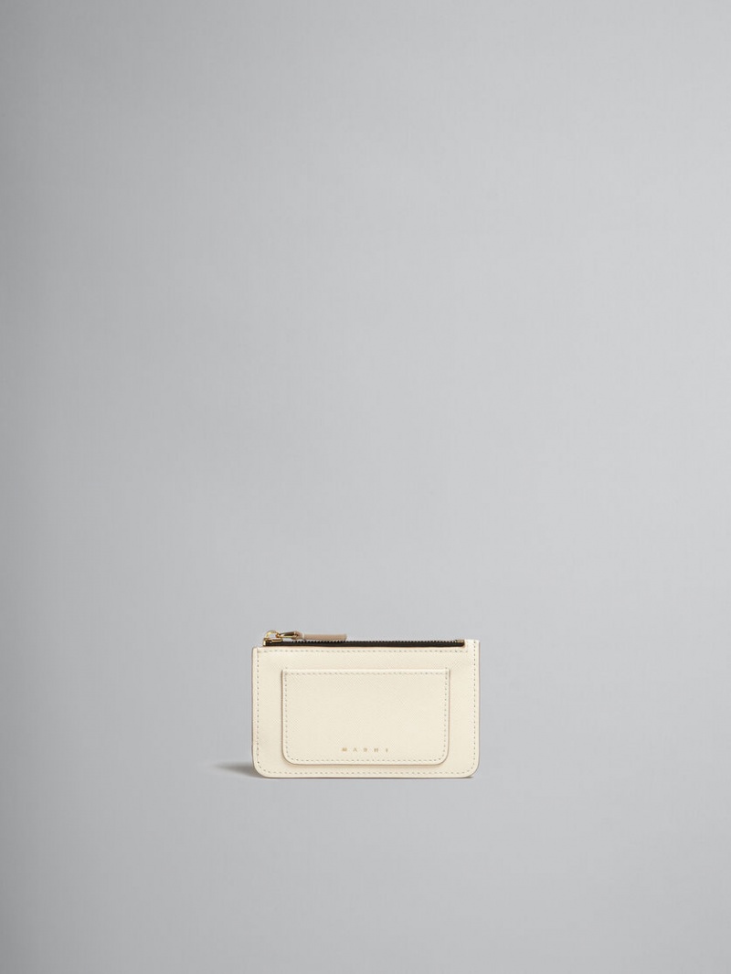 Marni Cuero Card Case Blancos | MMXFT99259