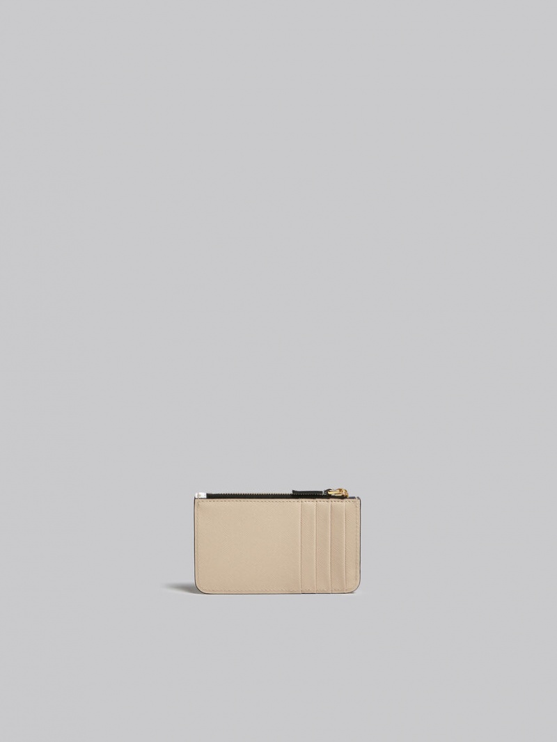 Marni Cuero Card Case Verdes Claro Blancos Marrom | YMXVQ89736
