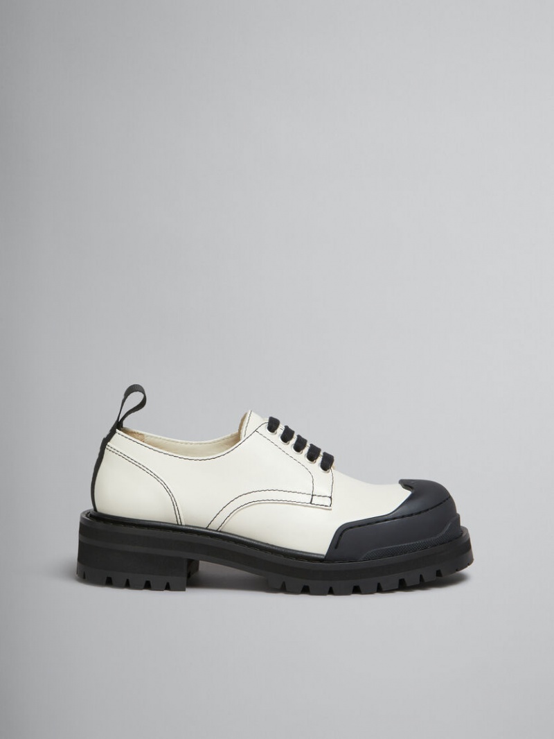 Marni Cuero Dada Army Derby Shoe Blancos | MXXBR39122