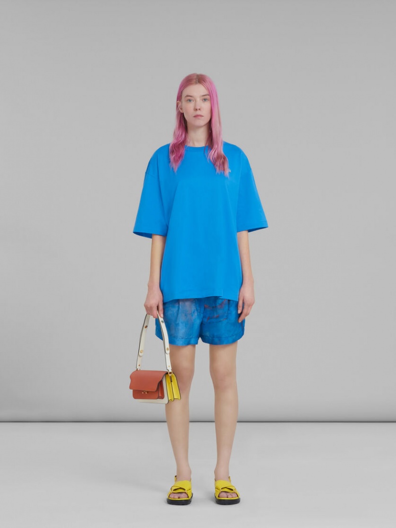 Marni Cuero Ew Trunk Bag Marrom | MXJVR87963