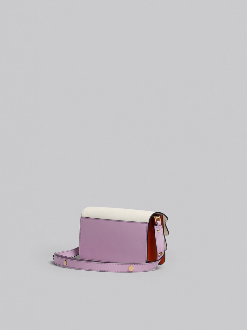 Marni Cuero Ew Trunk Bag Morados | ZMXMJ52989