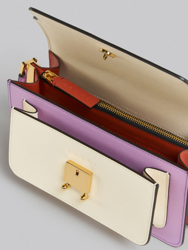 Marni Cuero Ew Trunk Bag Morados | ZMXMJ52989