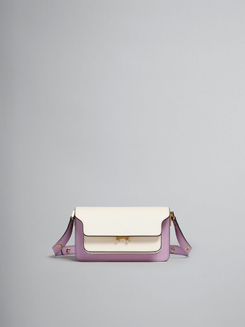 Marni Cuero Ew Trunk Bag Morados | ZMXMJ52989