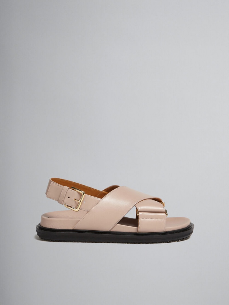 Marni Cuero Fussbett Beige | LMXTR28240