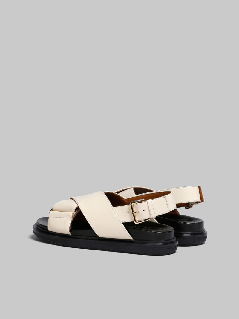 Marni Cuero Fussbett Blancos | UMXND44642