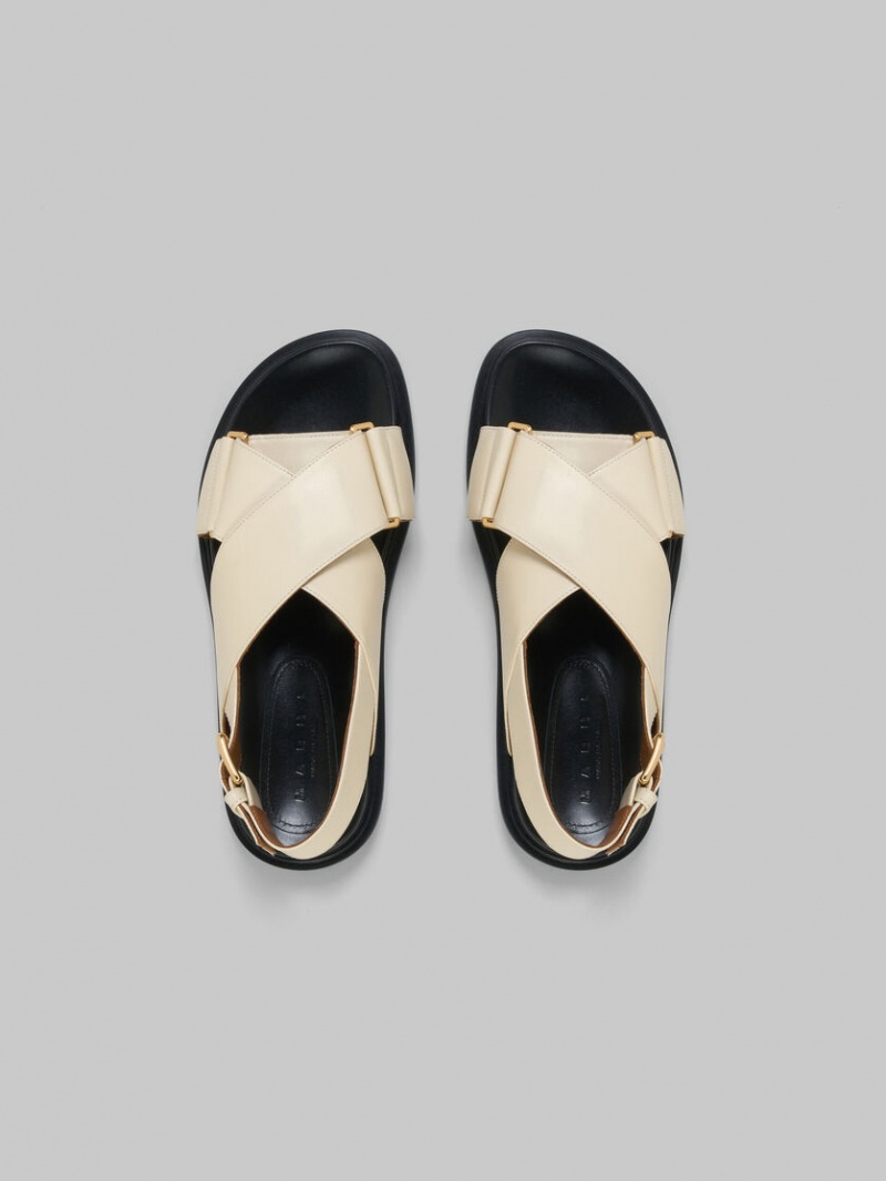Marni Cuero Fussbett Blancos | UMXND44642