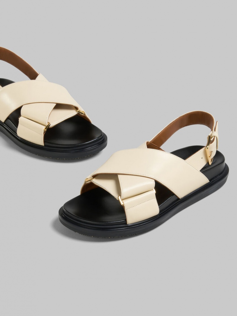 Marni Cuero Fussbett Blancos | UMXND44642