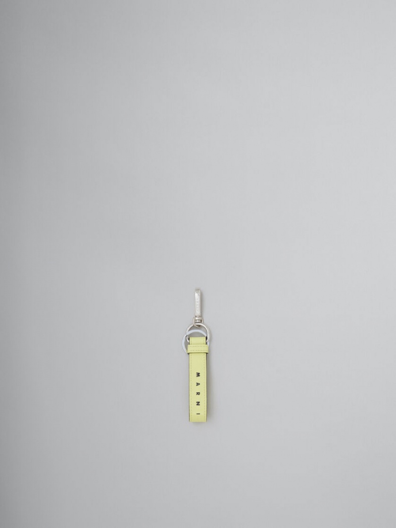 Marni Cuero Keyring Creme | UMXTG85650