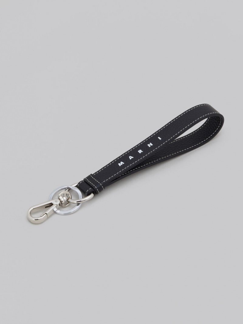 Marni Cuero Keyring Negros | XMXBH46534
