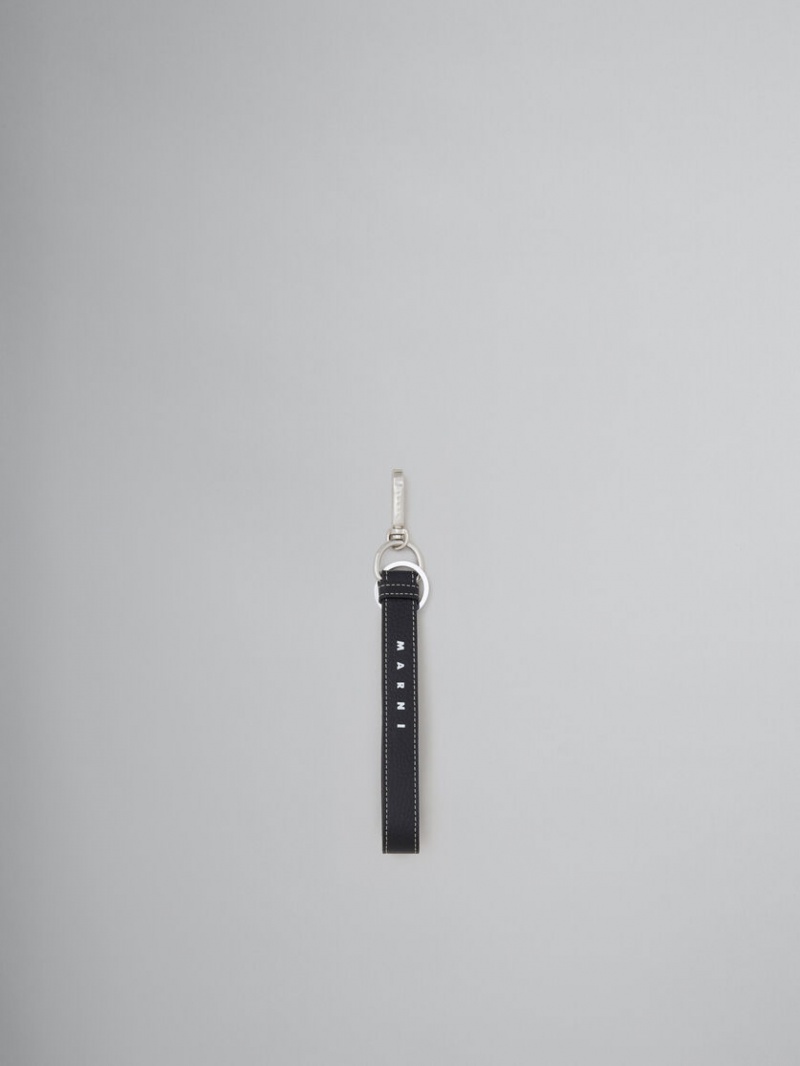 Marni Cuero Keyring Negros | XMXBH46534