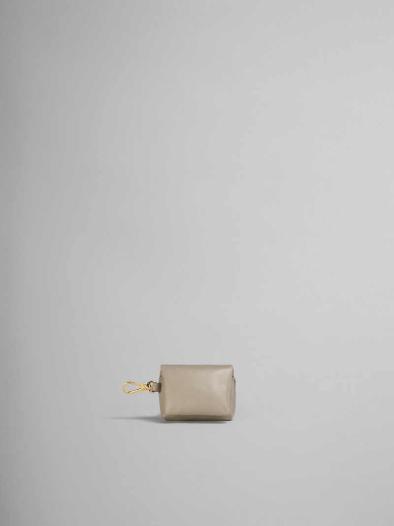 Marni Cuero Prisma Airpods Case Beige | ZMXMJ71362