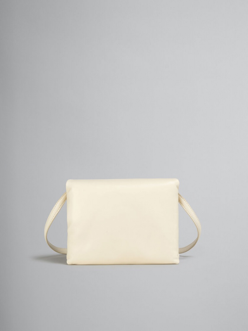 Marni Cuero Prisma Pouch Blancos | ZMXMJ73098