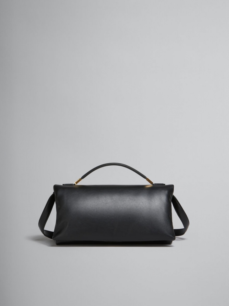 Marni Cuero Prisma Top Handle Bag Negros | TMXPQ81651