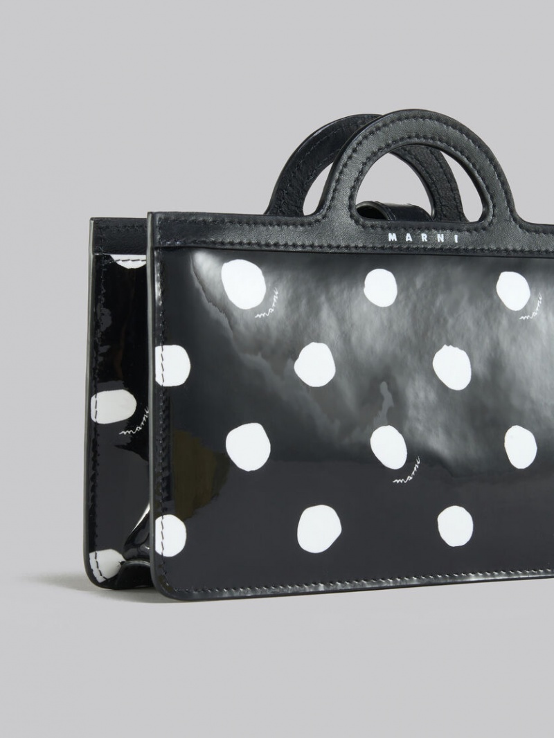 Marni Cuero Tropicalia Long Wallet With Chain Negros Blancos | MMXFT97366
