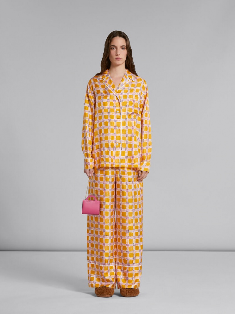 Marni Cuero Tropicalia Wallet With Chain Correa Rosas | BMXSO26809