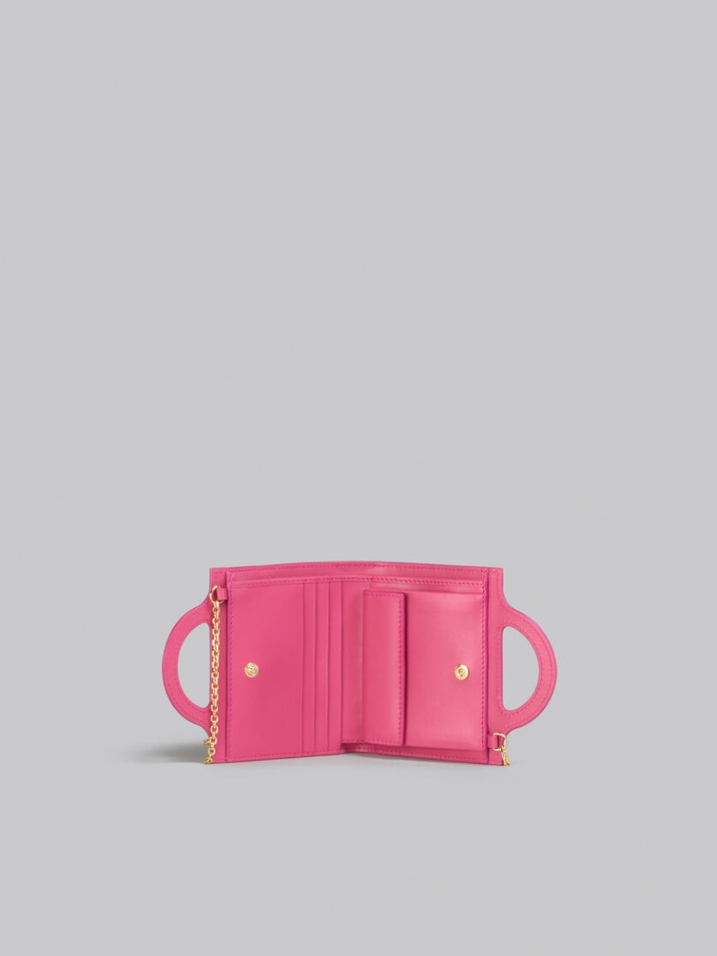 Marni Cuero Tropicalia Wallet With Chain Correa Rosas | BMXSO26809