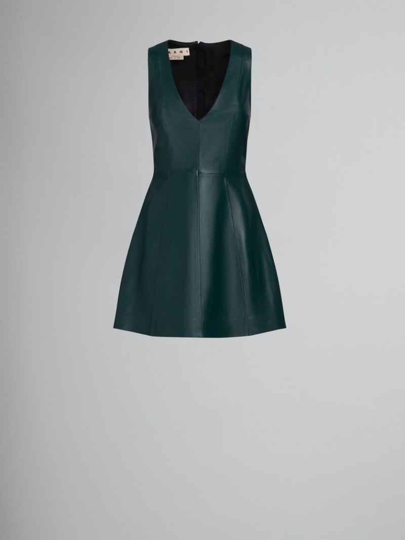 Marni Cuero With V-neck Verdes | MXCVG99364