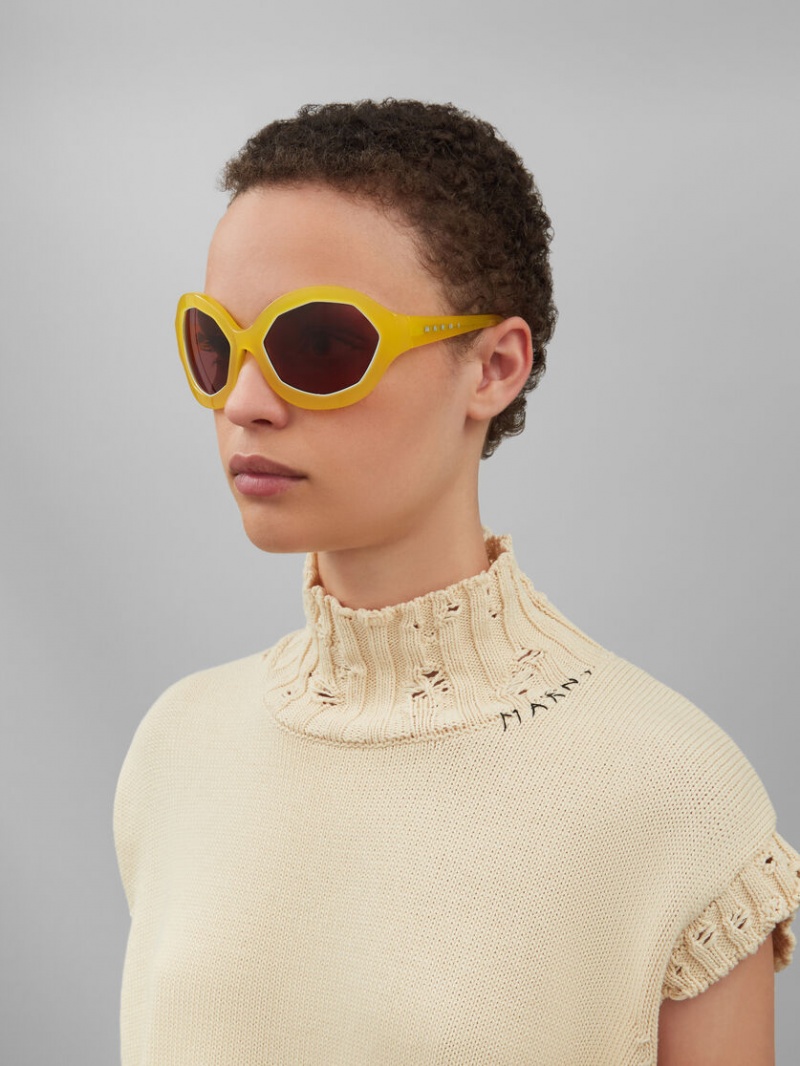 Marni Cumulus Cloud Acetate Amarillos | ZMXMJ49071