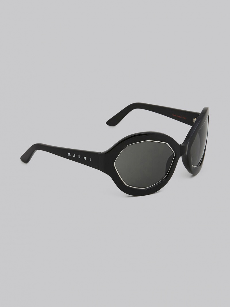Marni Cumulus Cloud Acetate Negros | MXCIF68143