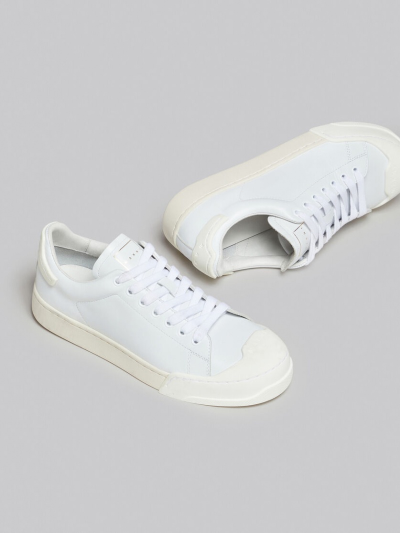 Marni Dada Bumper Sneaker Cuero Blancos | MXEAH57970