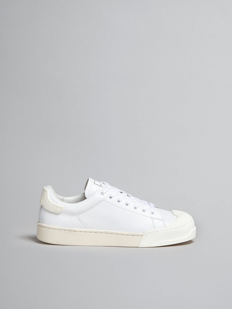 Marni Dada Bumper Sneaker Cuero Blancos | MXEAH57970