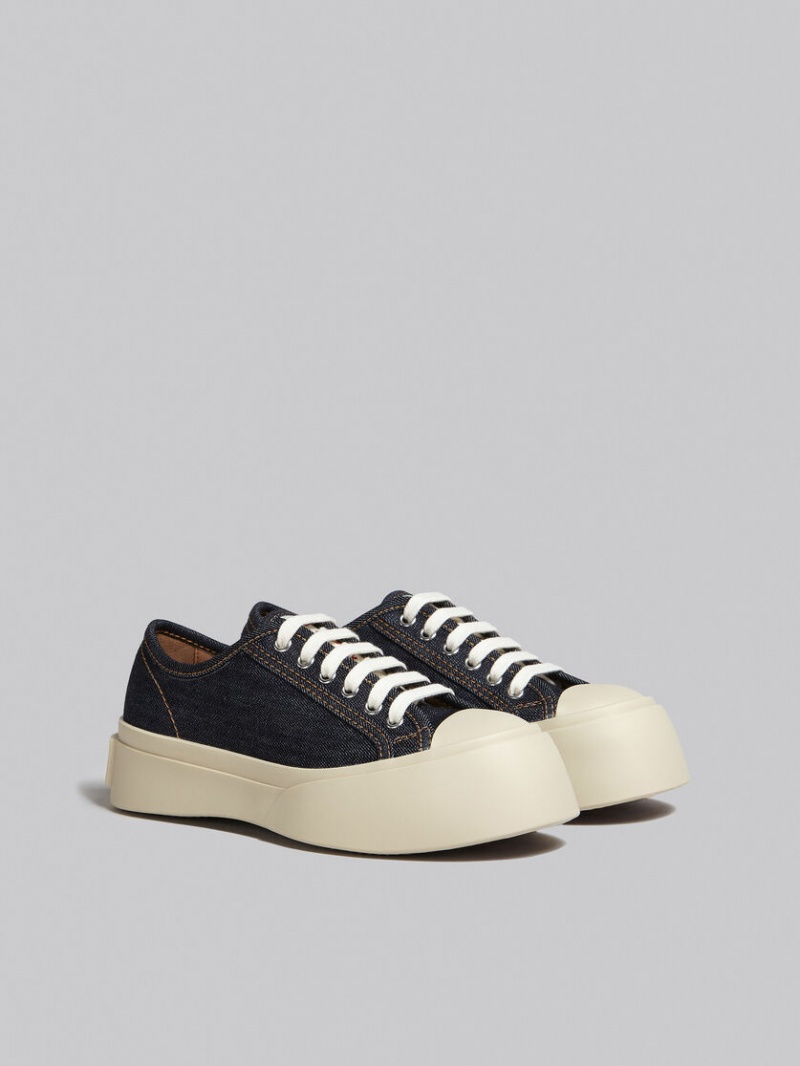 Marni Denim Pablo Encaje-up Sneaker Azules | MXXBR92497
